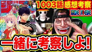 【ワンピース考察】ワンピース1003話感想・考察会！ONE PIECE1003話一緒に語ろう！！【ワンピース最新話】【ONE PIECE考察】