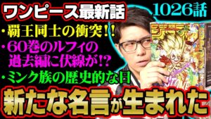 ついにルフィが四皇に並んだ!!!モモの助の攻撃に繋がる描写が11年前の過去編に!?積年の恨みを晴らすミンクの一撃がアツい!!【 ワンピース 1026話 】 ※ジャンプネタバレ注意 考察