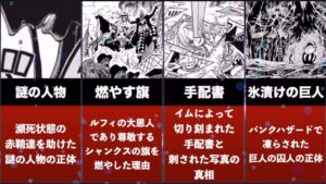 【ワンピース】未だ回収されてない謎コマ15選【伏線】