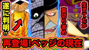 【ワンピース948話ネタバレ注意】ベッジ再登場！ビッグマムを裏切ったベッジの現在！扉絵でクロッカスと酒を飲む人物の正体が遂に判明!?【ONE PIECE考察】