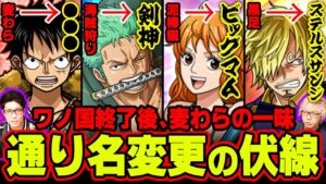 【 ワンピース 考察 】 ナミの通り名が泥棒猫から 二代目ビッグマムになる伏線発見！ ワノ国編後の一味の" 通り名 "をマニアが大予想!!!