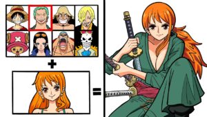 ナミを色んな服で描いてみた【ワンピース】