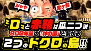 【ワンピース ネタバレ注意】Ｄと赤鞘、空島ジャヤと鬼ヶ島、エネルと天竜人は「瓜二つ」か? Ｄは夜明け・仇討ちの意志!!  2つの「ドクロの島」が「神の国」に繋がる【ONE PIECE theory】