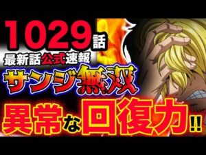 【ワンピース 最新話公式速報】サンジ無双！異常な回復力！！(予想妄想考察)