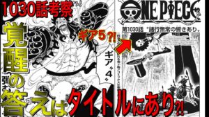 ゴムゴムの実の覚醒のヒントはタイトルにアリ？！ブルックはロビンを守れるのか？アプーとドレークの同盟の行き先、カン十郎、火前坊を撃つのは誰に？！【ワンピース 1030話 ネタバレ考察】