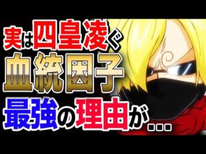 【ワンピース ネタバレ 考察 最新話】実は既に伏線があった! 実力は四皇をも凌ぐ血統因子が最強の理由が...【ONE PIECE ネタバレ 考察 最新話】