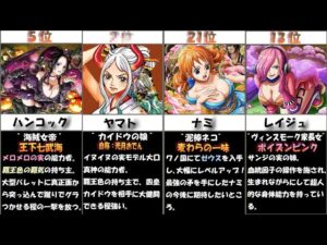 【ONE PIECE 2021年11月最新版】女性キャラ強さランキング！ネタバレ含む。ワンピース 1032話が楽しみな方も！ 最強は誰？　ナミ　ゼウス　ヤマト　幻獣　覇王色　うるティ　ジェルマ　覚醒