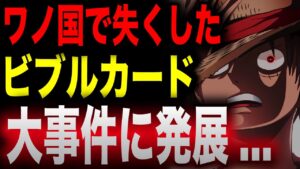 失くしたビブルカードは◯◯のだった!!! ワノ国後とんでもない事件に...!?【ワンピース考察】