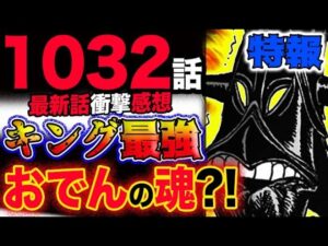 【ワンピース 最新話衝撃感想】キング最強？ゾロ大苦戦？おでんの魂復活？特報あり！！(予想妄想考察)
