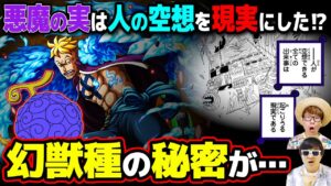 幻獣種は人の空想…!? 悪魔の実は人の空想を現実にするものだった…!? 【 ワンピース 考察 】