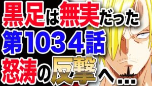 【ワンピース 最新話 1034】ダイジェスト 黒足サンジはレディに手を上げていなかった! 全てはクイーンの仕業! サンジ怒りの反撃...【ONE PIECE 1034】
