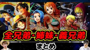 【 ワンピース 】あのキャラも実は兄弟だった!? 今までに登場した全兄弟・姉妹まとめ！ONE PIECE