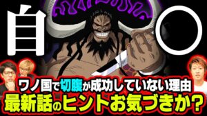 「死は人の完成」と自○趣味というカイドウの矛盾。この言葉のヒントが最新話にあった!?ワノ国とカイドウのラストを考察していきます!! 【 ワンピース 考察 】
