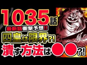 【ワンピース 最新話衝撃予想】四皇ビッグマムは限界間近？キッドとローが勝つ方法はまさかの●●？！（予想考察）