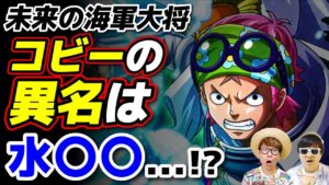 【 ワンピース 】未来の海軍大将コビーの異名は水○○!? 色+動物はどうなるのか？【 ワンピース 考察 】
