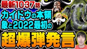 【 ワンピース 1037話 】ゴムゴムの実じゃなかった！？五老星のヤバすぎる「悪魔の実」発言！ズニーシャ襲来との関係はあるのか！？カイドウの本気モードが判明！【 ONE PIECE 】