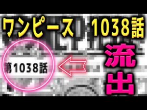 【完全公開】ワンピース 1038話 フライング流出！批判殺到！許せない！日本語 フル ネタバレ 本物 one piece 1038 考察 あらすじ ズニーシャ 悪魔の実  フィ カイドウ