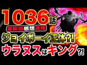 【ワンピース 最新話感想速報】ジョイボーイの正体が判明？古代兵器ウラヌスはキングなのか？！（予想考察）