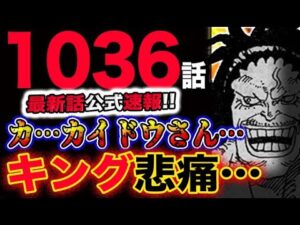 【ワンピース 最新話公式速報】キング悲痛！カ…カイドウさん…！！ゾロの勝利確定？！(予想妄想考察)