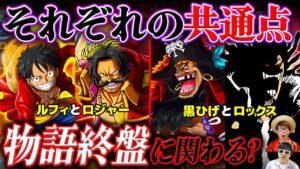 【 ワンピース 】自由と支配の"D"…ルフィとロジャー・黒ひげとロックスの太陽と闇の共通点！ONE PIECE