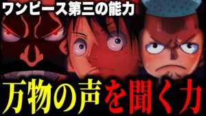 悪魔の実,覇気に次ぐ第三のとんでもない能力「万物の声を聞く力」の持ち主!!!【ワンピース考察】