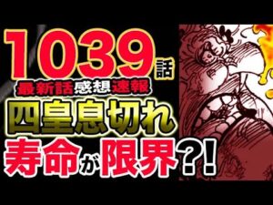 【ワンピース 最新話感想速報】四皇ビッグマム息切れ！寿命がついに限界か？老化現象が起こった？！（予想考察）