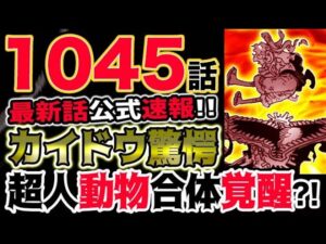 【ワンピース 最新話公式速報】カイドウ驚愕！覚醒ルフィの進化がヤバい！超人動物合体覚醒？！（予想考察）