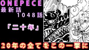 【ワンピース】　最新話　1048話　解説考察　二十年の思いを乗せた最強の一太刀！！
