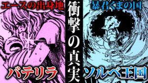 【ワンピース考察】新事実判明！ソルベ王国とバテリラは○○だった！