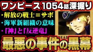 サボ事件の真相、シャンクスが回想で笑っていた意味、緑牛の歪んだ思想…！伏線が多過ぎた最新話を深掘り考察！【 ワンピース 1054話 最新話 考察 】 ※ジャンプ ネタバレ 注意