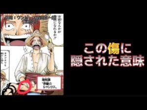 【ONE PIECE】赤髪のシャンクスの傷がヤバすぎる…【考察】