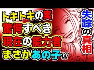 【ワンピース ネタバレ予想】トキトキの実はどこへ行ったのか？後継者はまさかのあの人？（予想考察）