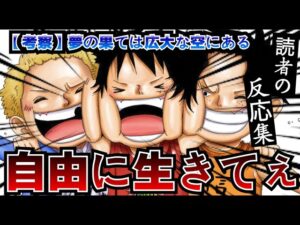 【ワンピース1060話/ネタバレ注意】考察班がルフィの夢の果てを遂に特定した件に対する読者の反応集 #ワンピース最新話 #ワンピース反応集 #ネタバレ
