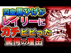 【ワンピース 最新話】四皇黒ひげがレイリーにガチでビビった衝撃の理由とは？シャッキーの正体が判明！（予想考察）