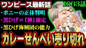 絶対に気づかない注目ポイント多すぎ！くまに違和感！海の皇帝同士の潰し合いがヤバい！【 ワンピース 1063話 最新話 考察 】 ※ジャンプ ネタバレ 注意