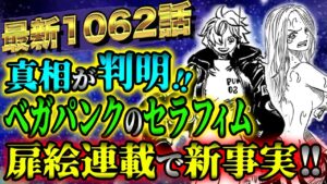 扉絵連載で衝撃の新事実！ベガパンクの謎とCP0の本当の狙いが予想外すぎた！！【 ワンピース 最新1062話 伏線 考察 】※ ネタバレ 注意