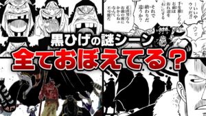 黒ひげの多すぎる謎シーン。全部をまとめてみたらヤバい正体が判明しました。【 ワンピース  最新 考察 】 ※ジャンプ ネタバレ 注意