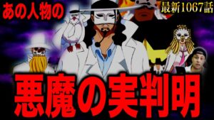 【ワンピース1067話 初見読み】驚愕…!!あの人物が悪魔の実の能力者だと判明！麦わらの一味にとんでもない新しい仲間が【ワンピース ネタバレ】【ワンピース考察】