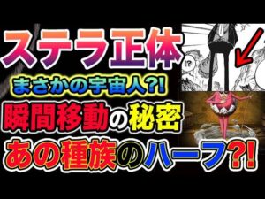 【ワンピース 最新話考察】ベガパンクの正体とは？「本体（ステラ）」の正体とは？「猫（サテライト）」の正体とは？瞬間移動の秘密とは？まさかの宇宙人？（予想考察）