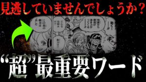 この言葉で“歴史の全て”を紐解けます。【ワンピース ネタバレ】【ワンピース 考察】