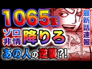 【ワンピース 最新話公式速報】ゾロ非情！ありがとう降りろ！カリブーのあの人が逆襲？！(予想妄想)