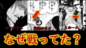 【ワンピースネタバレ】なぜミホークと戦った？シャンクスの全てがわかる！【ワンピース考察】Sharp9