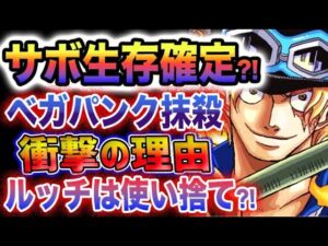 【ワンピース ネタバレ予想】ベガパンクが抹殺される真の理由とは？ルッチさえ信用されていない！サボは生きている？！(予想妄想)