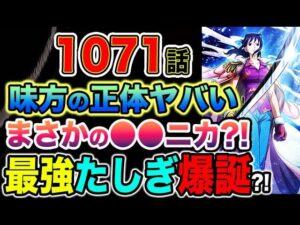 【ワンピース 1071最新話】「英雄出撃」もう1人の味方の正体とは？まさかのアイツなのか？最強のたしぎ爆誕？（予想考察）