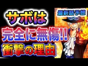 【ワンピース ネタバレ予想】サボは完全に無傷で生きている可能性(予想妄想)