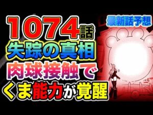 【ワンピース 1074最新話話予想】ベガパンク失踪の謎ボニーはどうなったのか？エッグヘッドにいるのか？ボニーは覚醒した？（予想考察）