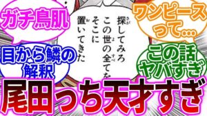 ワンピースのとある秘密に気づき鳥肌が止まらない読者の反応集
