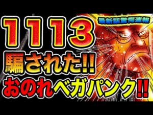 【ワンピース 1113ネタバレ最新話速報】脳みその正体判明！映像が世界を繋ぐ！騙された五老星！（予想考察）