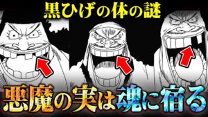 黒ひげが能力を2つ得た秘密と“異形”の正体がわかりました。悪魔の実は“魂”に宿ります【 ワンピース 考察 最新 1113話 】※ジャンプ ネタバレ 注意