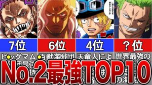 【最強の右腕は？】No.2最強ランキングTOP10※ネタバレ注意【ONE PIECE】
